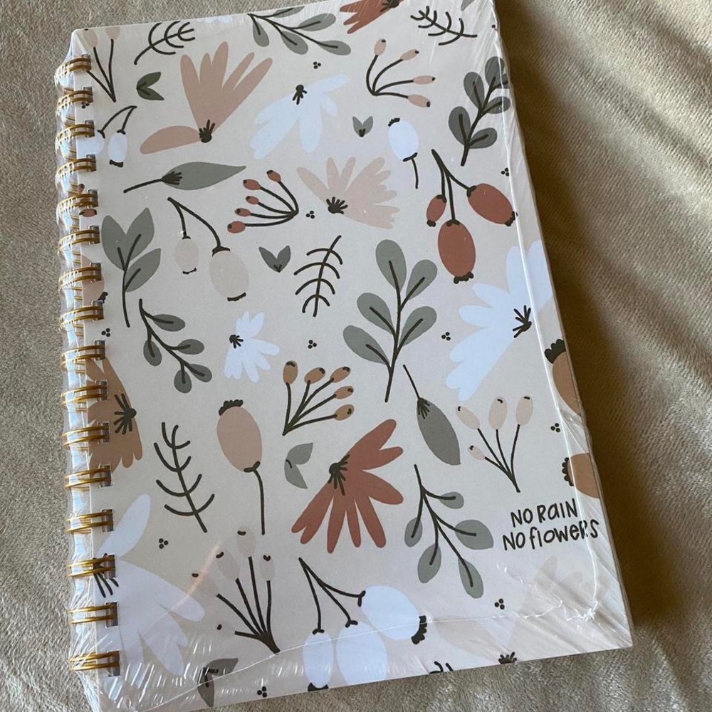 New Notebooks “no rain no flowers”